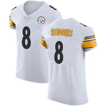 Men's Aaron Rodgers Pittsburgh Steelers Elite White Vapor Untouchable Jersey