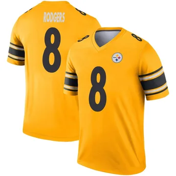 Men's Aaron Rodgers Pittsburgh Steelers Legend Gold Inverted Jersey