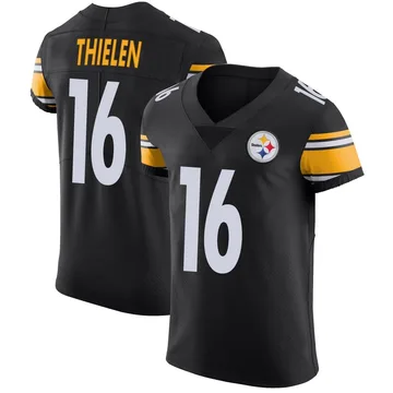 Men's Adam Thielen Pittsburgh Steelers Elite Black Team Color Vapor Untouchable Jersey