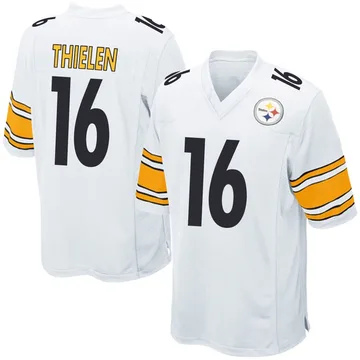 Men's Adam Thielen Pittsburgh Steelers Game White Jersey
