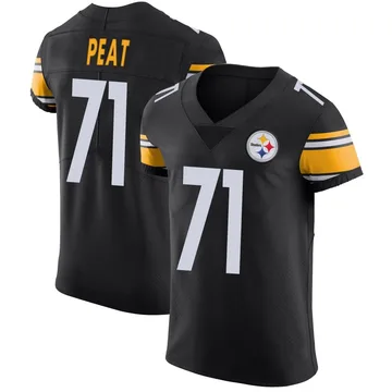 Men's Andrus Peat Pittsburgh Steelers Elite Black Team Color Vapor Untouchable Jersey