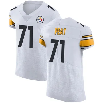 Men's Andrus Peat Pittsburgh Steelers Elite White Vapor Untouchable Jersey
