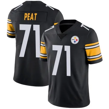 Men's Andrus Peat Pittsburgh Steelers Limited Black Team Color Vapor Untouchable Jersey
