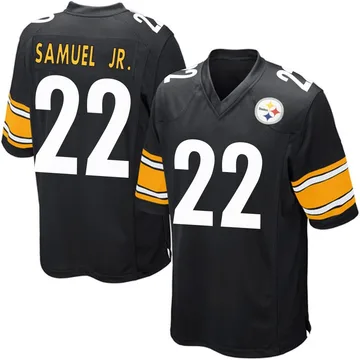 Men's Asante Samuel Jr. Pittsburgh Steelers Game Black Team Color Jersey
