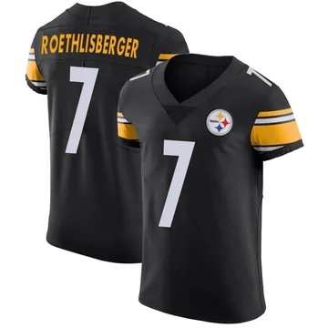 Men's Ben Roethlisberger Pittsburgh Steelers Elite Black Team Color Vapor Untouchable Jersey