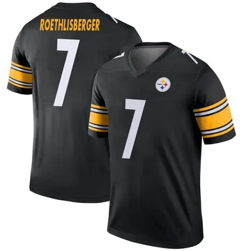 Men's Ben Roethlisberger Pittsburgh Steelers Legend Black Jersey