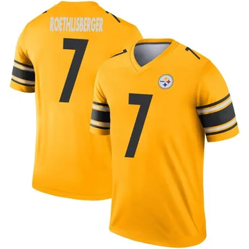 Men's Ben Roethlisberger Pittsburgh Steelers Legend Gold Inverted Jersey