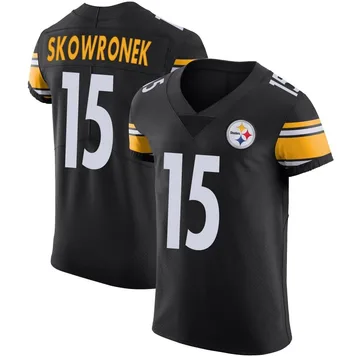Men's Ben Skowronek Pittsburgh Steelers Elite Black Team Color Vapor Untouchable Jersey