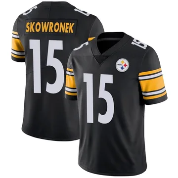 Men's Ben Skowronek Pittsburgh Steelers Limited Black Team Color Vapor Untouchable Jersey