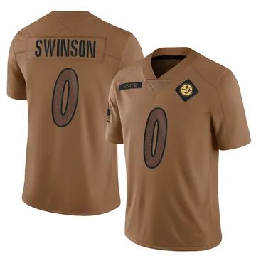 Men's Bradyn Swinson Pittsburgh Steelers Limited Brown 2023 Salute To Service Jersey