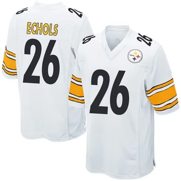 Men's Brandin Echols Pittsburgh Steelers Game White Jersey