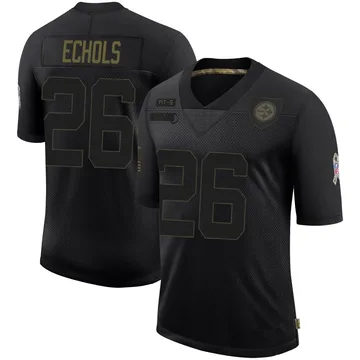 Men's Brandin Echols Pittsburgh Steelers Limited Black 2020 Salute To Service Jersey