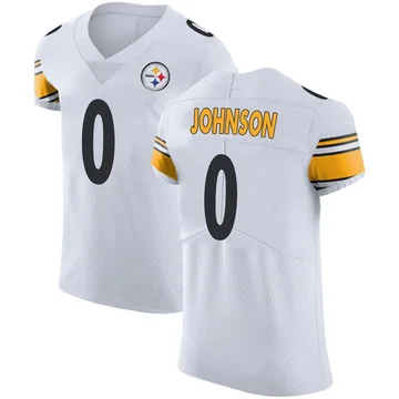 Men's Brandon Johnson Pittsburgh Steelers Elite White Vapor Untouchable Jersey