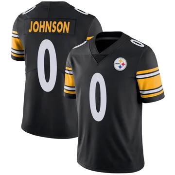 Men's Brandon Johnson Pittsburgh Steelers Limited Black Team Color Vapor Untouchable Jersey