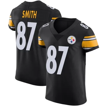 Men's Brandon Smith Pittsburgh Steelers Elite Black Team Color Vapor Untouchable Jersey