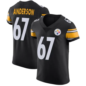 Men's Calvin Anderson Pittsburgh Steelers Elite Black Team Color Vapor Untouchable Jersey