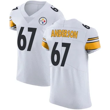 Men's Calvin Anderson Pittsburgh Steelers Elite White Vapor Untouchable Jersey