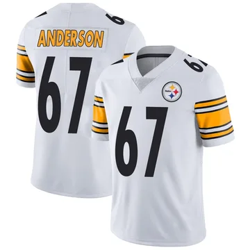 Men's Calvin Anderson Pittsburgh Steelers Limited White Vapor Untouchable Jersey