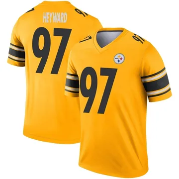 Men's Cameron Heyward Pittsburgh Steelers Legend Gold Inverted Jersey