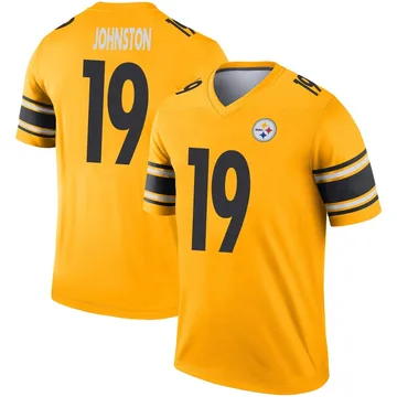 Men's Cameron Johnston Pittsburgh Steelers Legend Gold Inverted Jersey
