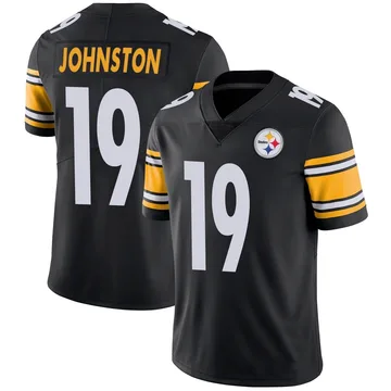 Men's Cameron Johnston Pittsburgh Steelers Limited Black Team Color Vapor Untouchable Jersey