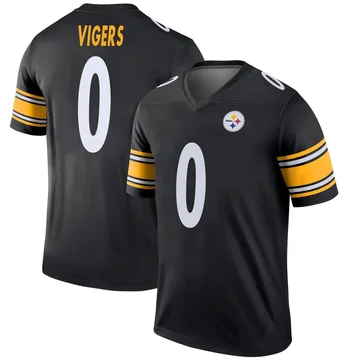 Men's Car'lin Vigers Pittsburgh Steelers Legend Black Jersey