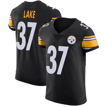 Men's Carnell Lake Pittsburgh Steelers Elite Black Team Color Vapor Untouchable Jersey