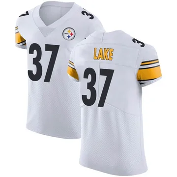 Men's Carnell Lake Pittsburgh Steelers Elite White Vapor Untouchable Jersey