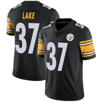 Men's Carnell Lake Pittsburgh Steelers Limited Black Team Color Vapor Untouchable Jersey