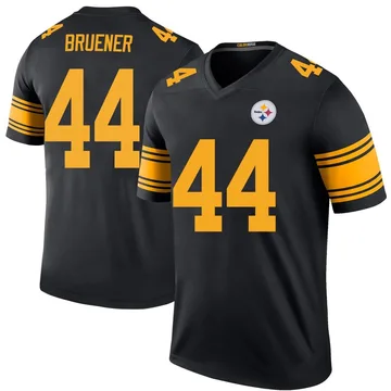Men's Carson Bruener Pittsburgh Steelers Legend Black Color Rush Jersey