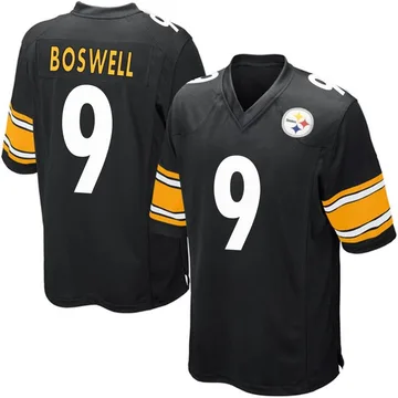 Men's Chris Boswell Pittsburgh Steelers Game Black Team Color Jersey