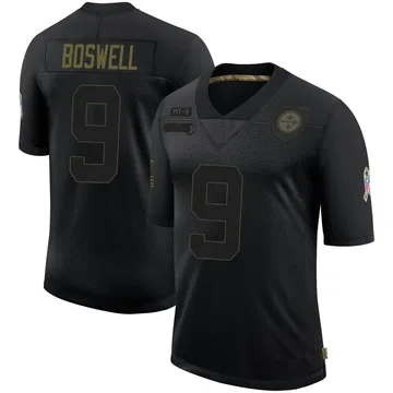 Men's Chris Boswell Pittsburgh Steelers Limited Black 2020 Salute To Service Jersey