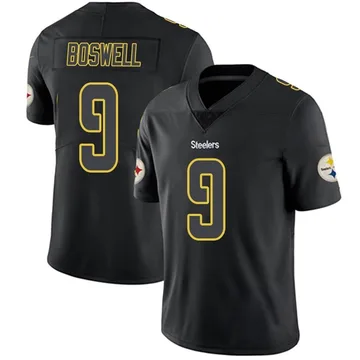 Men's Chris Boswell Pittsburgh Steelers Limited Black Impact Jersey