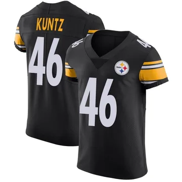 Men's Christian Kuntz Pittsburgh Steelers Elite Black Team Color Vapor Untouchable Jersey