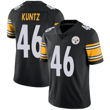 Men's Christian Kuntz Pittsburgh Steelers Limited Black Team Color Vapor Untouchable Jersey