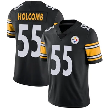 Men's Cole Holcomb Pittsburgh Steelers Limited Black Team Color Vapor Untouchable Jersey