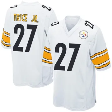 Men's Cory Trice Jr. Pittsburgh Steelers Game White Jersey