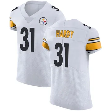 Men's Daequan Hardy Pittsburgh Steelers Elite White Vapor Untouchable Jersey
