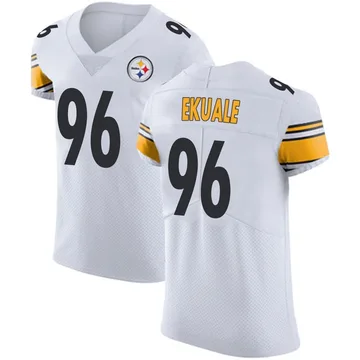 Men's Daniel Ekuale Pittsburgh Steelers Elite White Vapor Untouchable Jersey