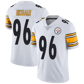 Men's Daniel Ekuale Pittsburgh Steelers Limited White Vapor Untouchable Jersey
