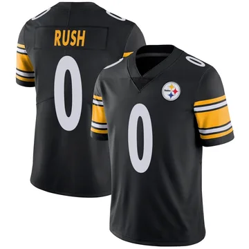 Men's Darius Rush Pittsburgh Steelers Limited Black Team Color Vapor Untouchable Jersey