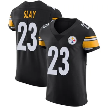 Men's Darius Slay Pittsburgh Steelers Elite Black Team Color Vapor Untouchable Jersey