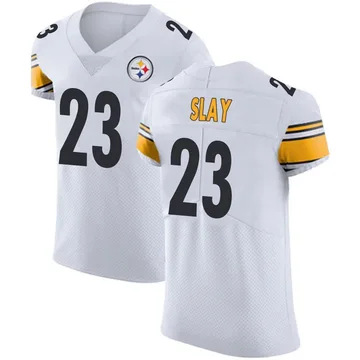 Men's Darius Slay Pittsburgh Steelers Elite White Vapor Untouchable Jersey