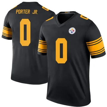 Men's Daryl Porter Jr. Pittsburgh Steelers Legend Black Color Rush Jersey