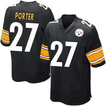 Men's Daryl Porter Pittsburgh Steelers Game Black Team Color Jersey