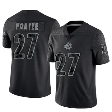 Men's Daryl Porter Pittsburgh Steelers Limited Black Reflective Jersey