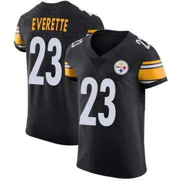 Men's Daylen Everette Pittsburgh Steelers Elite Black Team Color Vapor Untouchable Jersey