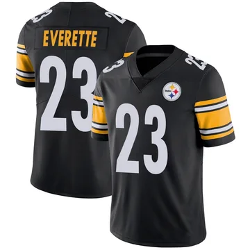 Men's Daylen Everette Pittsburgh Steelers Limited Black Team Color Vapor Untouchable Jersey