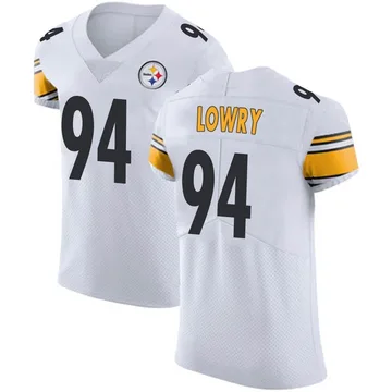 Men's Dean Lowry Pittsburgh Steelers Elite White Vapor Untouchable Jersey