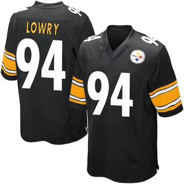 Men's Dean Lowry Pittsburgh Steelers Game Black Team Color Jersey